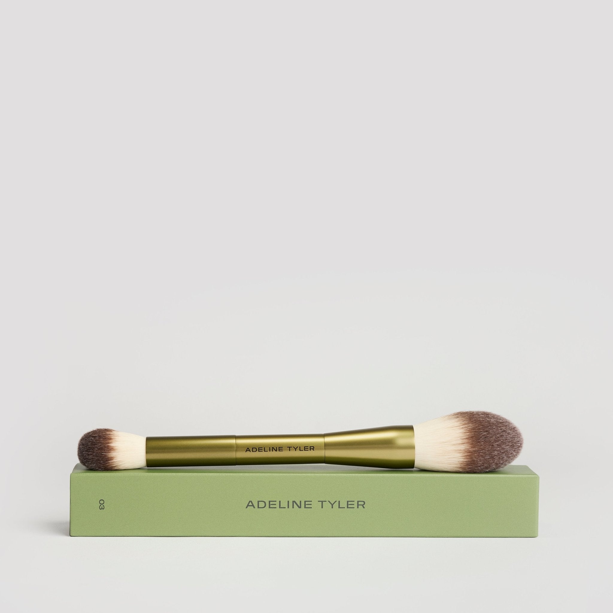 Brush No.03 Double - Ended Vegan Powder Brush - ADELINE TYLER