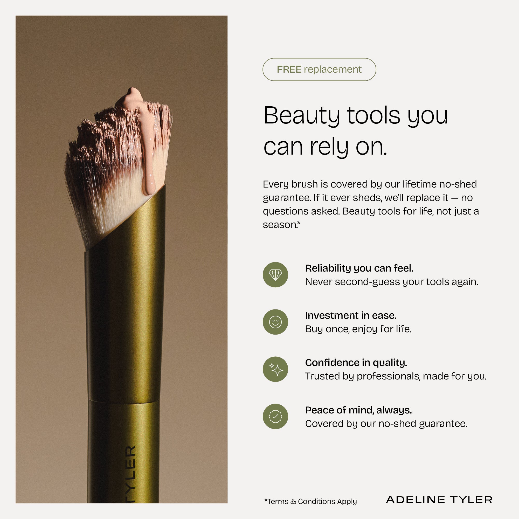 The Minimalist – 5 - Piece Brush Set - ADELINE TYLER