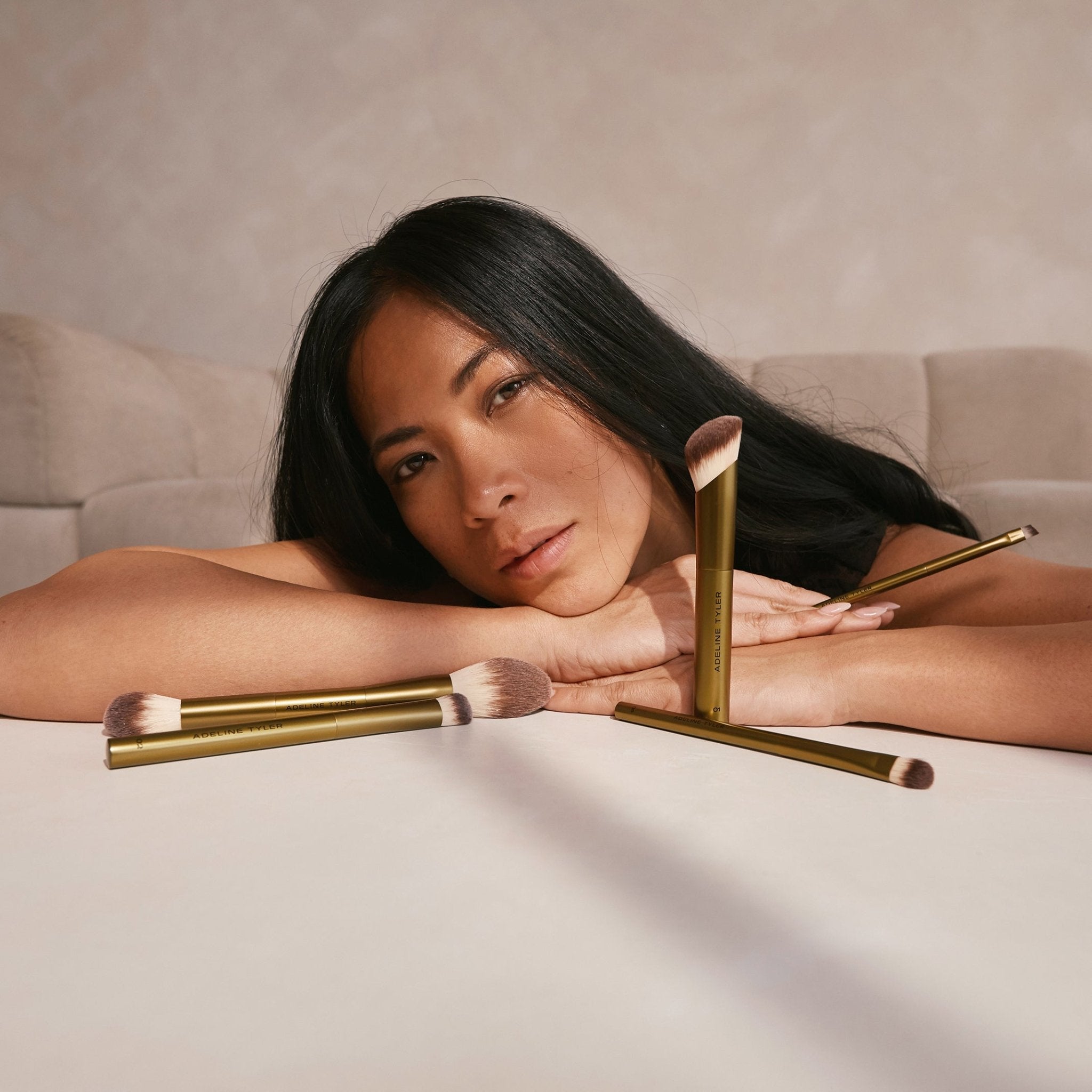 The Minimalist – 5 - Piece Vegan and Cruelty - Free Brush Set - ADELINE TYLER