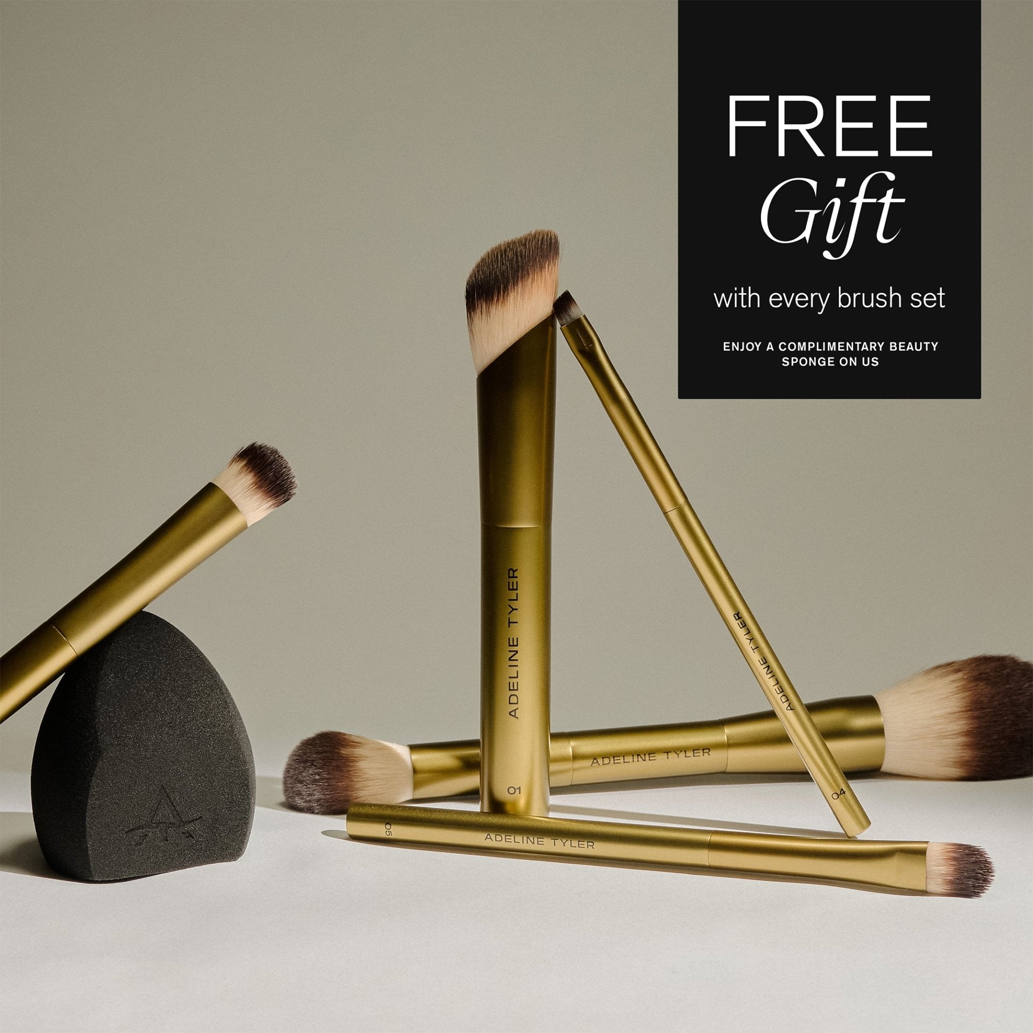 The Minimalist – 5 - Piece Brush Set - ADELINE TYLER